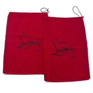 2 Authentic Christian Louboutin Dustbags